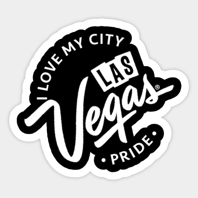 las vegas pride Sticker by janvimar